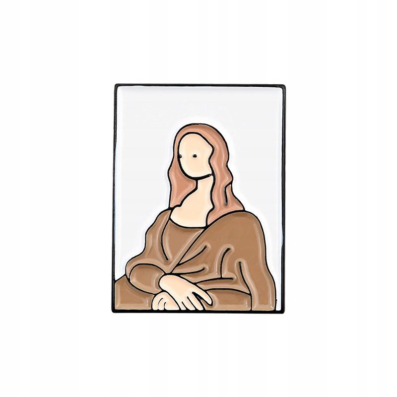 Mona Lisa obraz Da Vinci przypinka - Pinets Polska