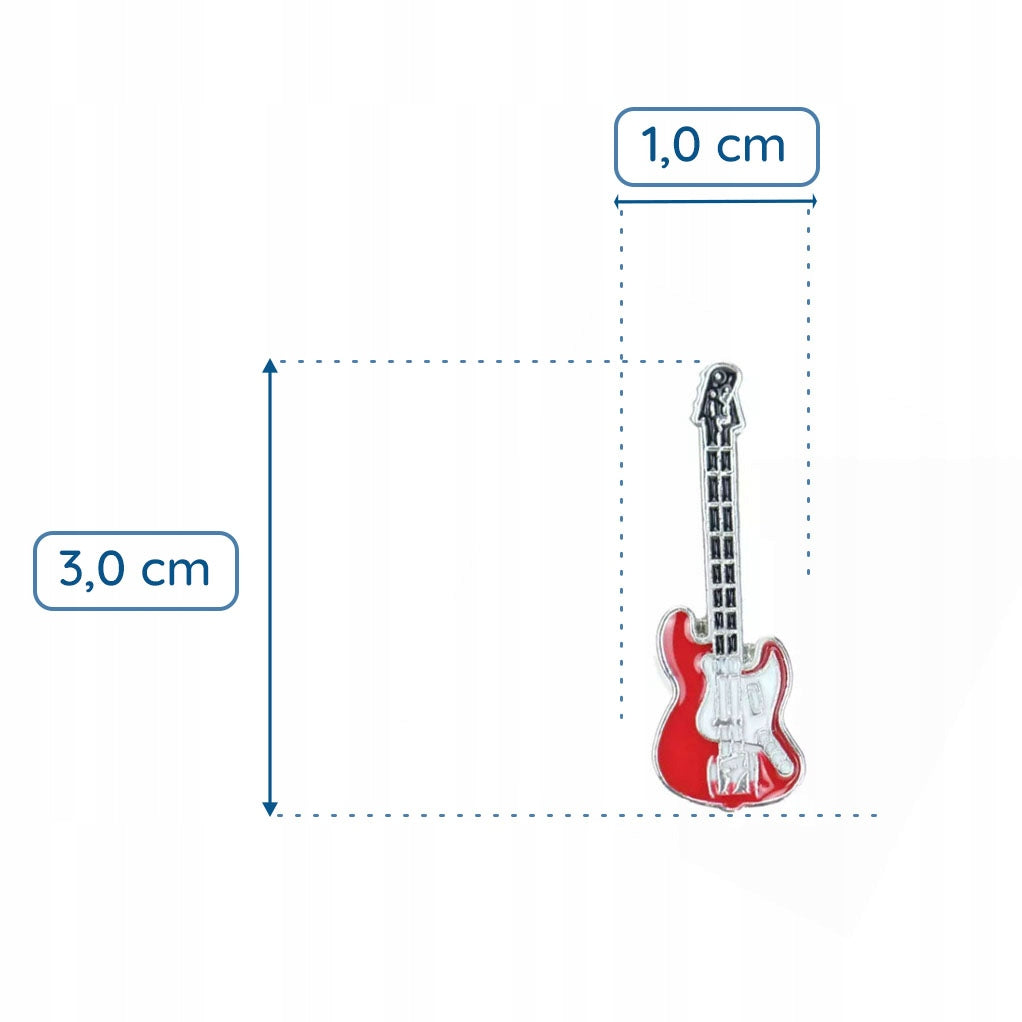 Gitara muzyczna przypinka