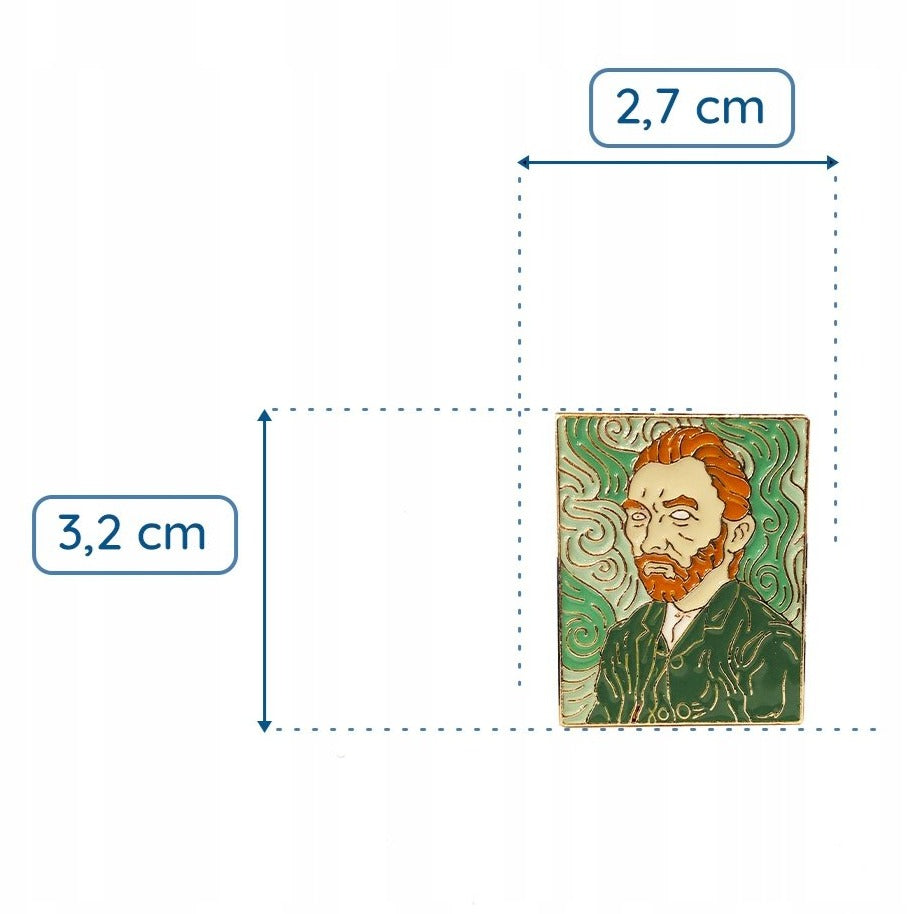Autoportret Vincent Van Gogh Przypinka