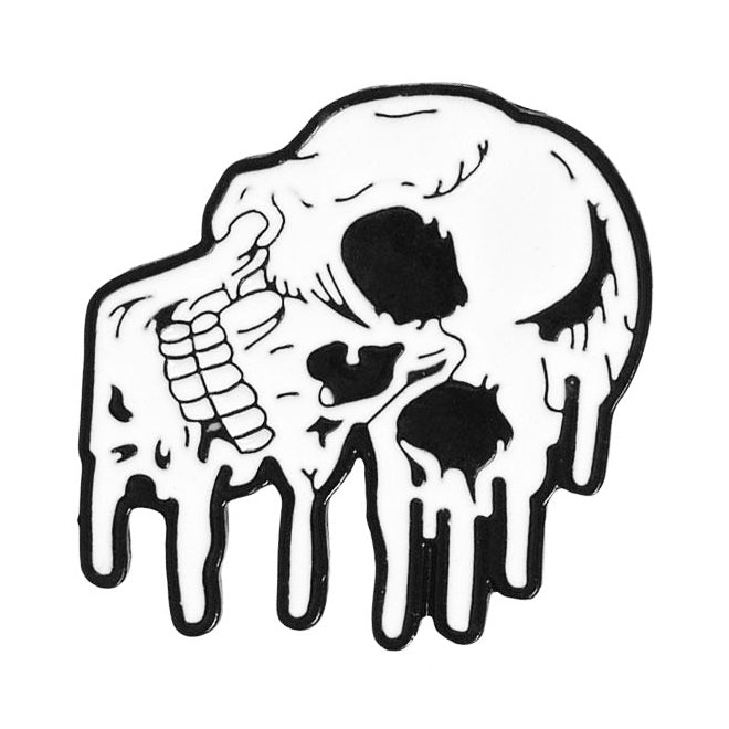 Czaszka punk przypinka