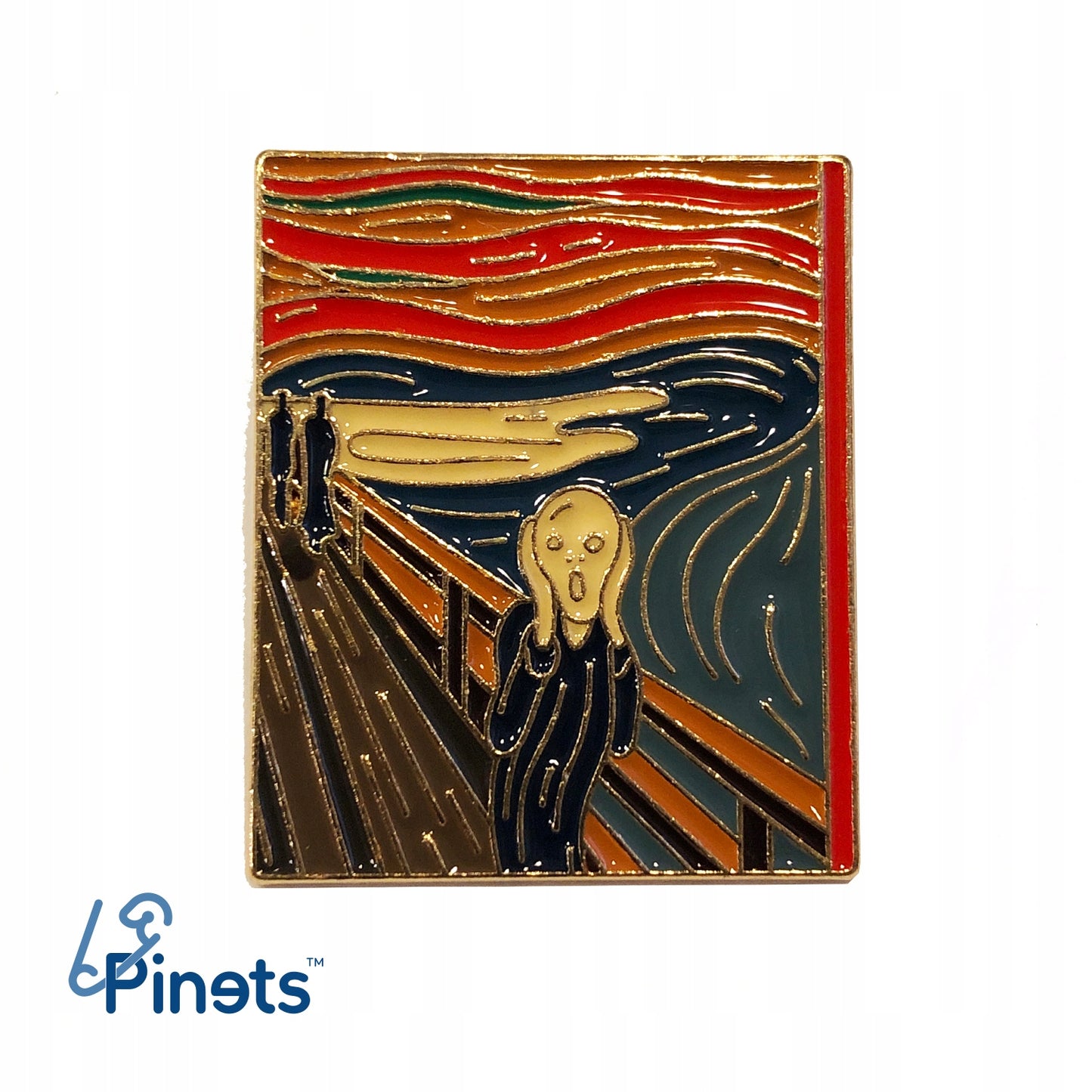 Krzyk Edvard Munch Przypinka obraz