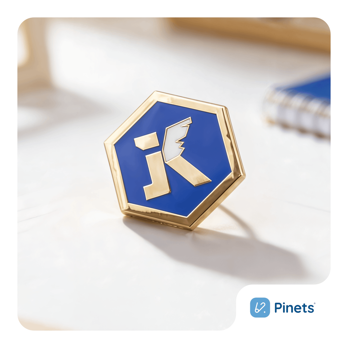 50 sztuk metalowych przypinek na zamówienie z logo wersja standardowa