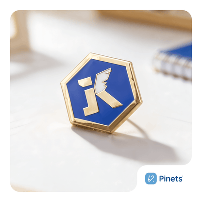 50 sztuk metalowych przypinek na zamówienie z logo wersja standardowa