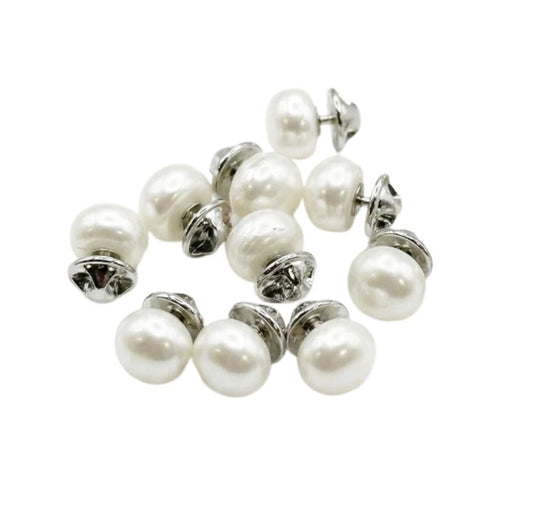 Przypinki z perełką zestaw 10 szt Eleganckie ozdoby do ubrań