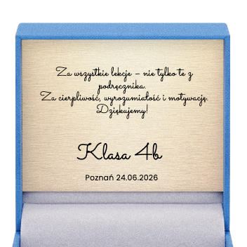 Pudełko z dedykacją dla nauczyciela