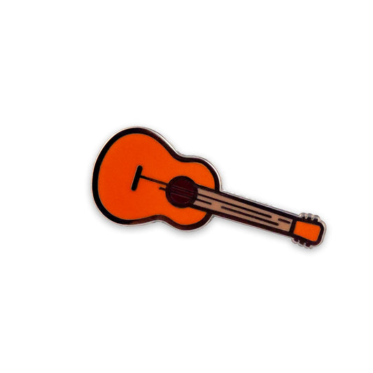 Gitara akustyczna - przypinka dla muzyka