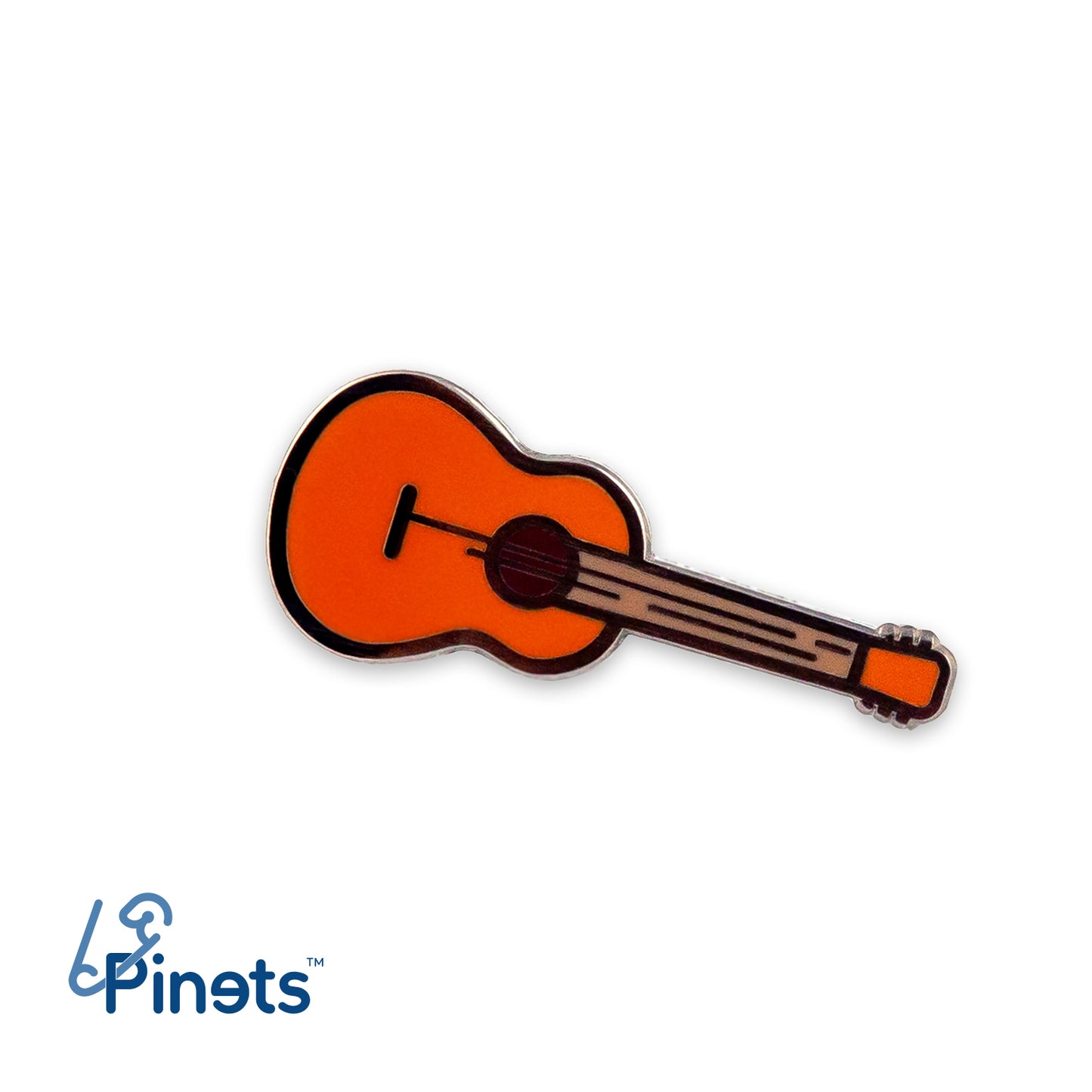 Gitara akustyczna - przypinka dla muzyka