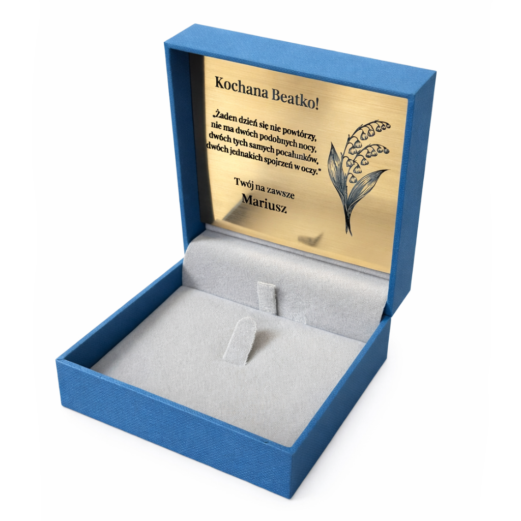Pudełko na biżuterię z grawerem