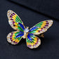 Kolorowy Motyl z cyrkoniami Broszka - Pinets Polska