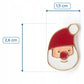 Świąteczna przypinka z wizerunkiem Świętego Mikołaja