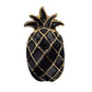 Ananas czarna przypinka