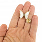 Motyl z cyrkoniami - przypinka pozłacana 14K złotem