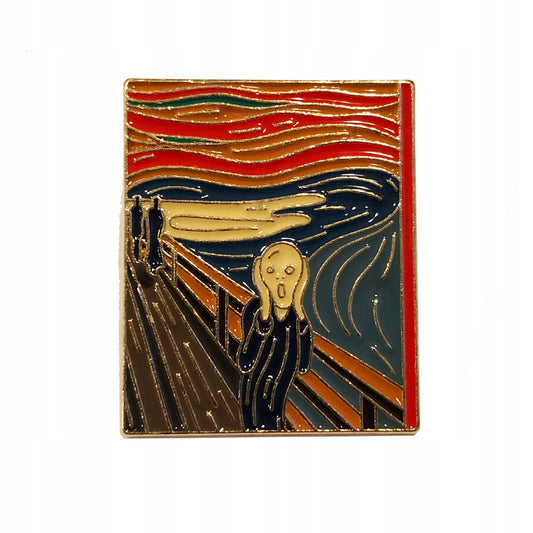 Krzyk Edvard Munch Przypinka obraz