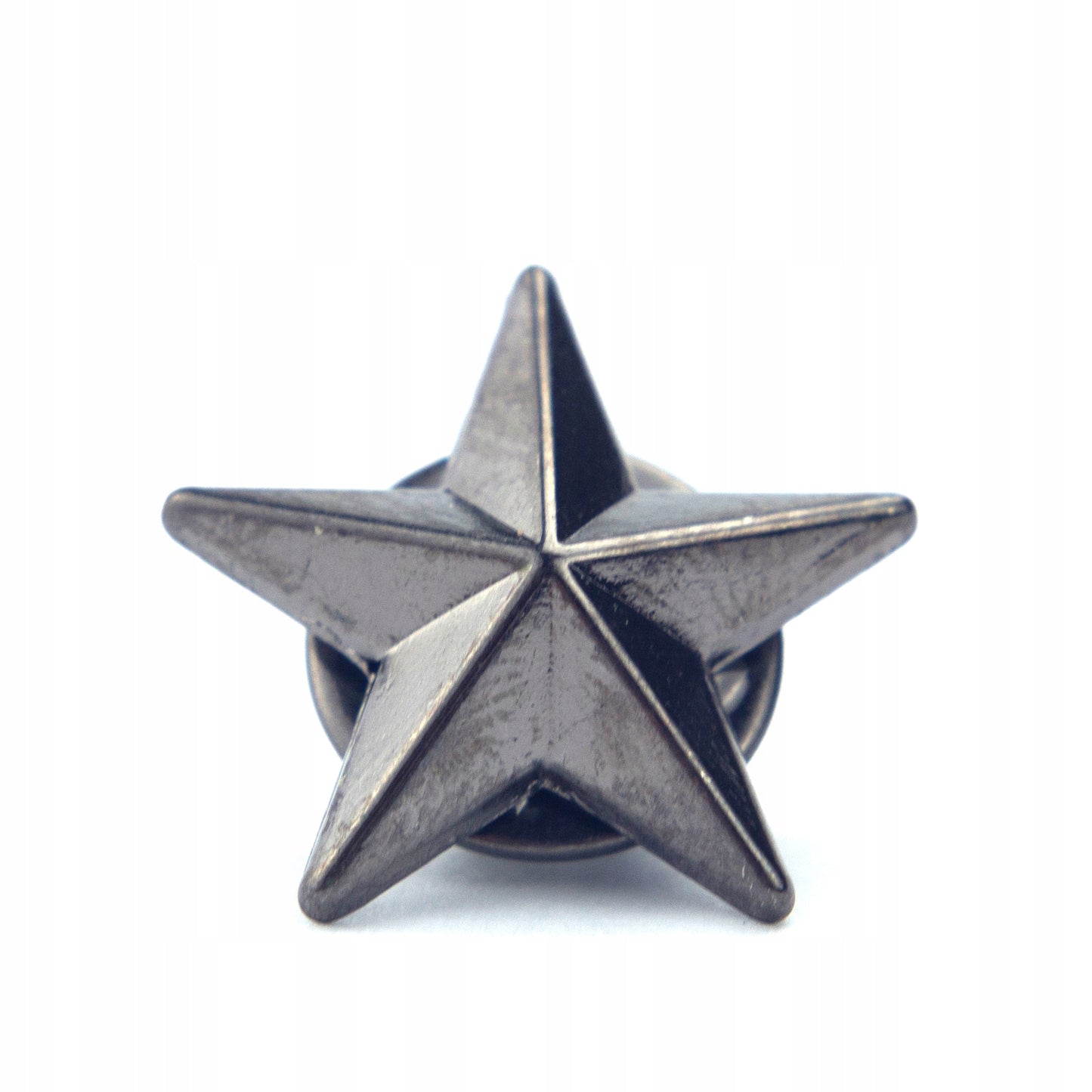 Gwiazdka ciemna srebrna przypinka medal