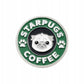 Starpugs Coffee - przypinka dla miłośnika kawy i mopsów