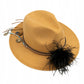 Pióra strusia czarne - zapinka do kapelusza