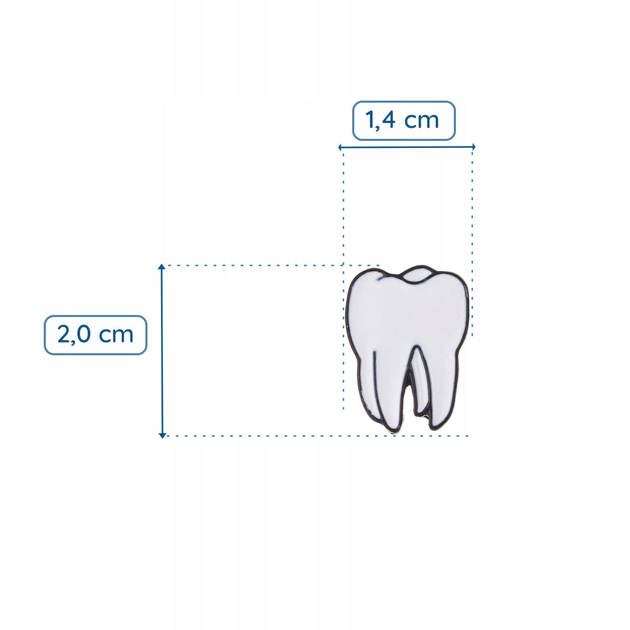 Ząb przypinka Dzielny Pacjent