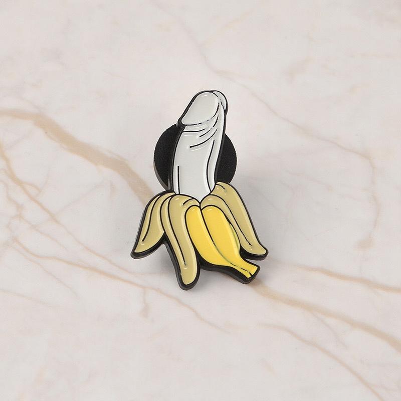 Penis bananowy przypinka