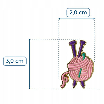 Włóczka i szydełko - DIY przypinka