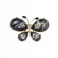 Motyl czarny - broszka z akrylu ozdobiona cyrkoniami