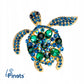 Żółw z cyrkoniami - broszka na prezent