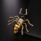 Mrówka broszka z cyrkoniami