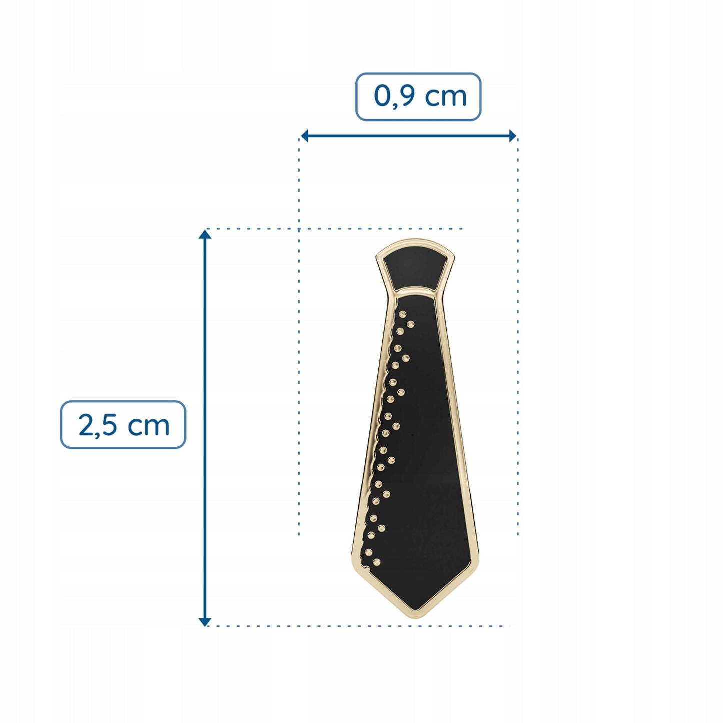 Przypinka ślubna - męski krawat - prezent na ślub