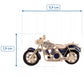 Motocykl granatowy z cyrkoniami broszka