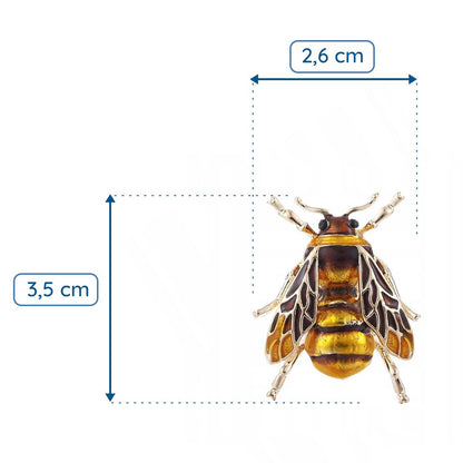 Osa złoty owad broszka