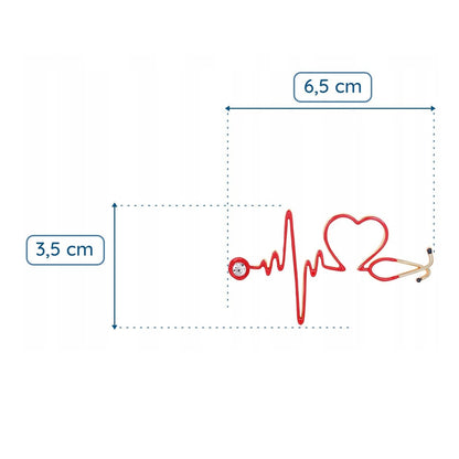 Puls ze stetoskopem Broszka