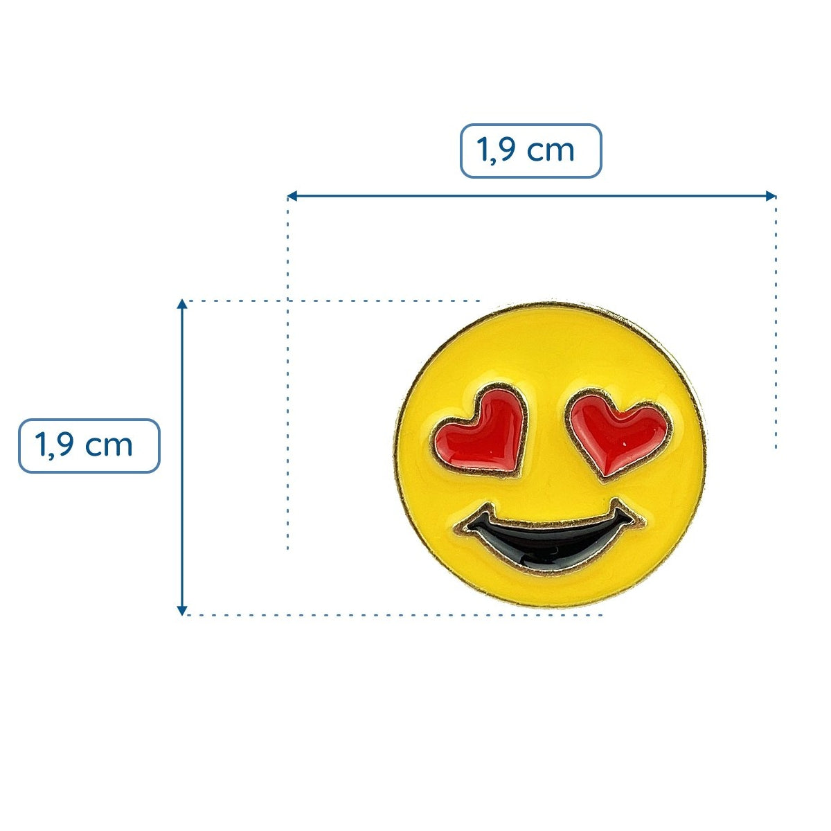 Emotka zakochana przypinka Emoji