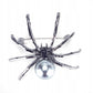 Srebrny pająk broszka