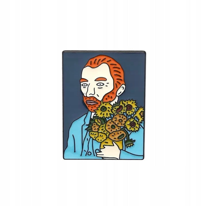 Słoneczniki Vincent Van Gogh przypinka