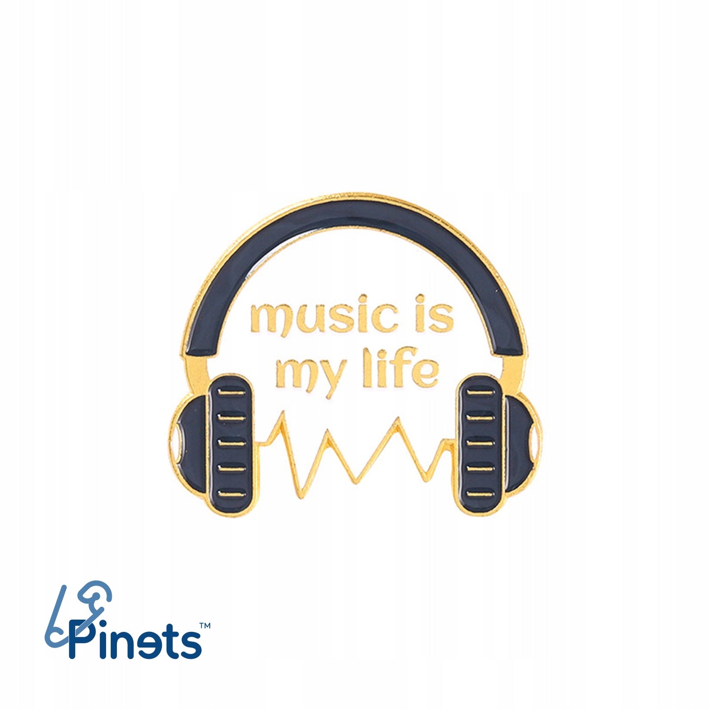 Music Is My Life - przypinka dla miłośnika muzyki