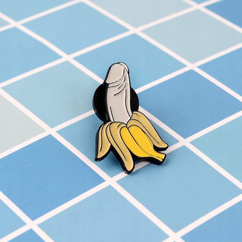 Penis bananowy przypinka