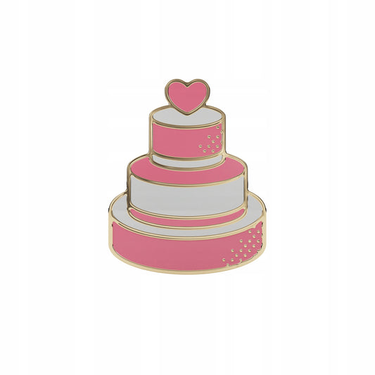 Przypinka ślubna - tort weselny - prezent na ślub