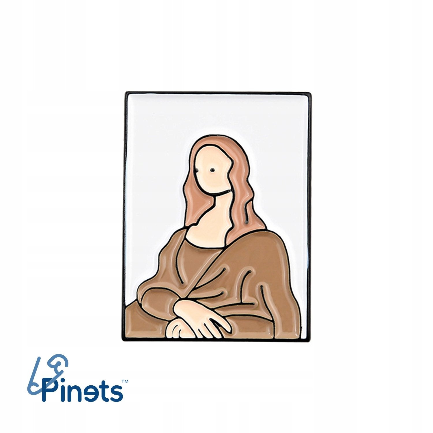 Mona Lisa obraz Da Vinci przypinka - Pinets Polska